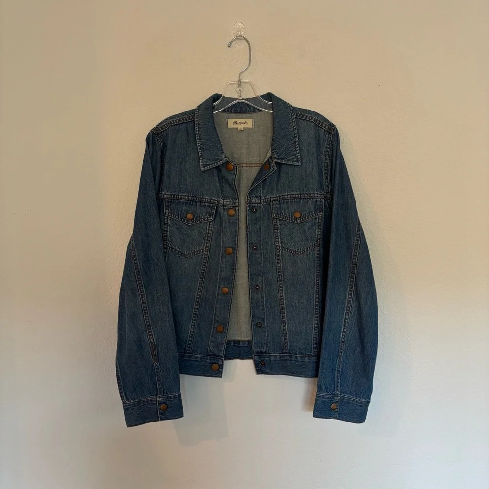 Madewell Denim Crop Shirt Jacket - Picture 3 of 9